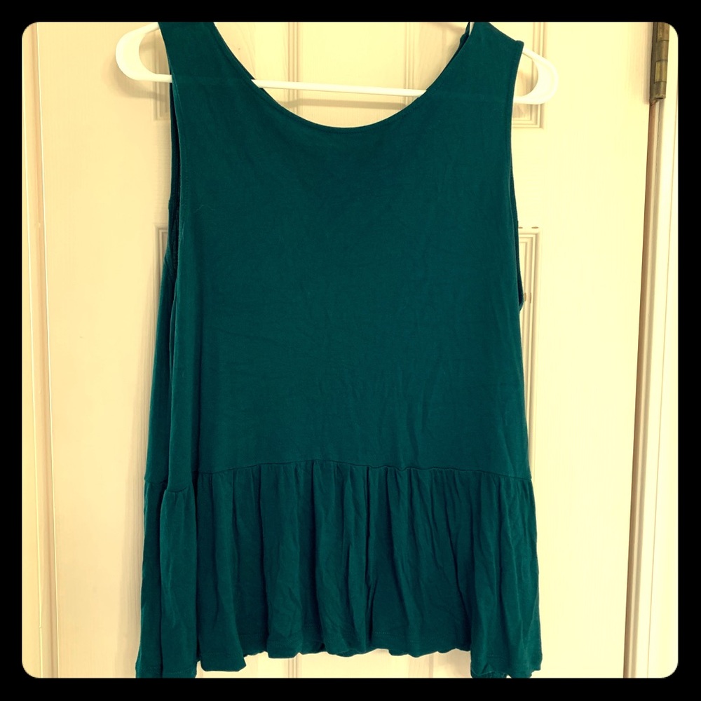 Peplum tank top